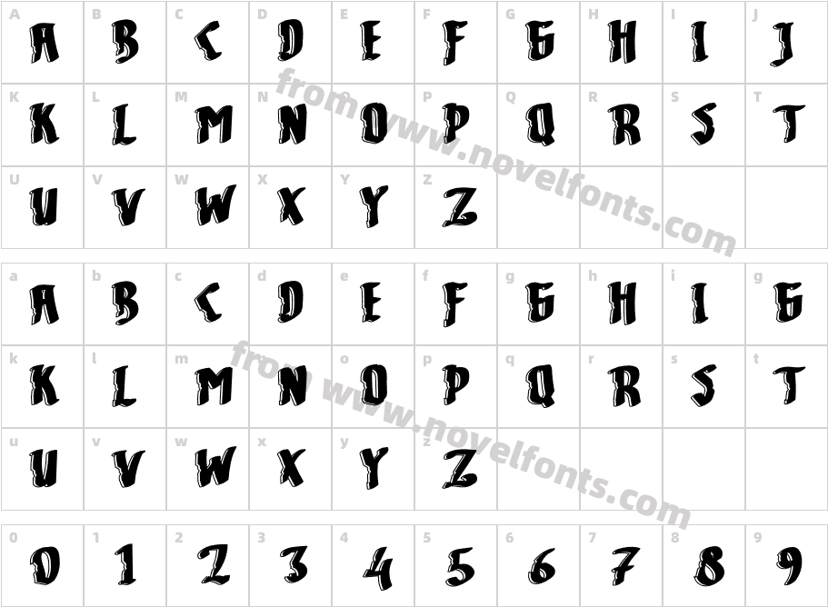 GhostingRegularCharacter Map