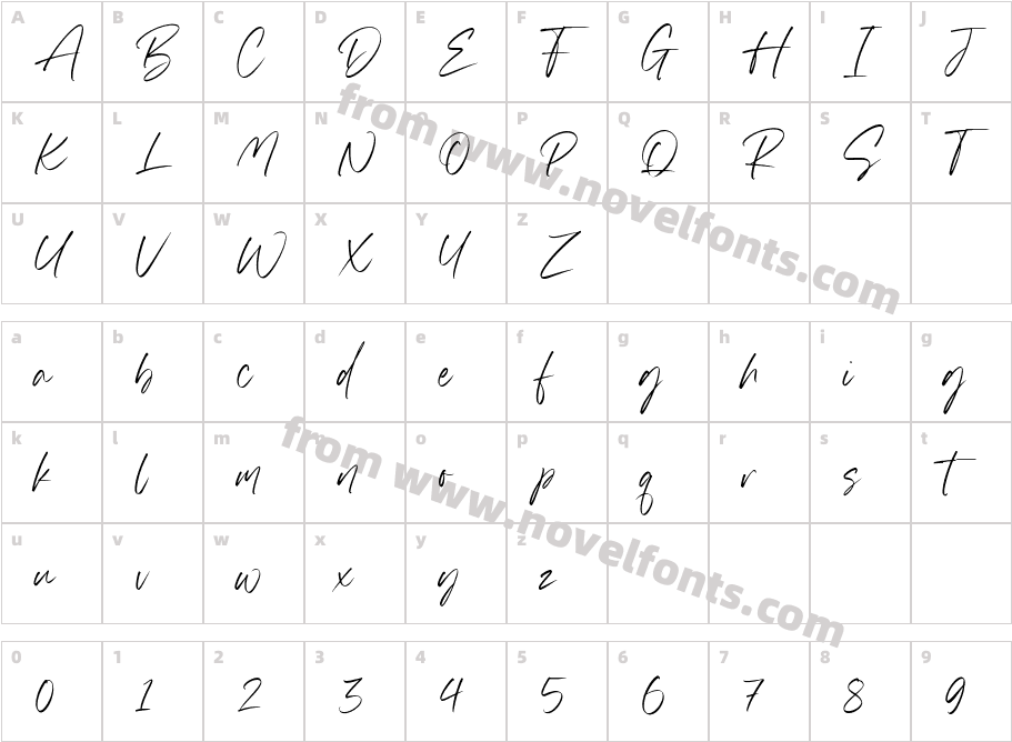 GhostinkCharacter Map