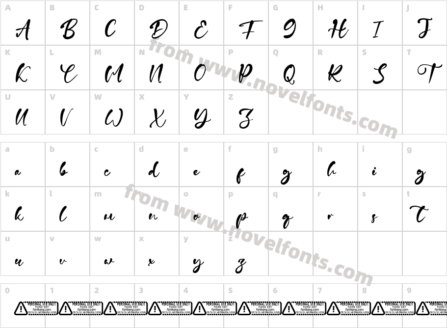 Gina SeanCharacter Map