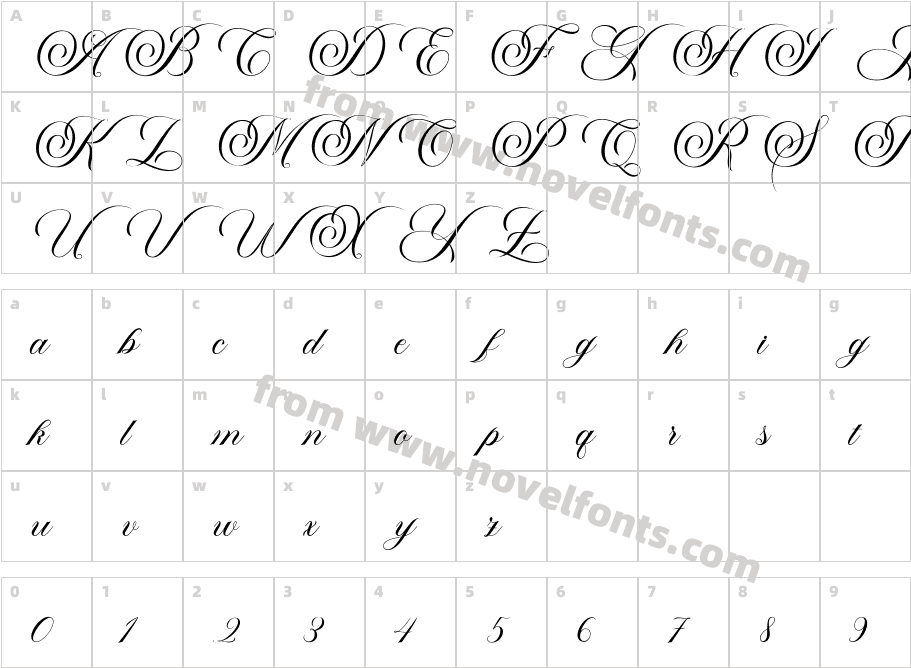 GlamourCharacter Map