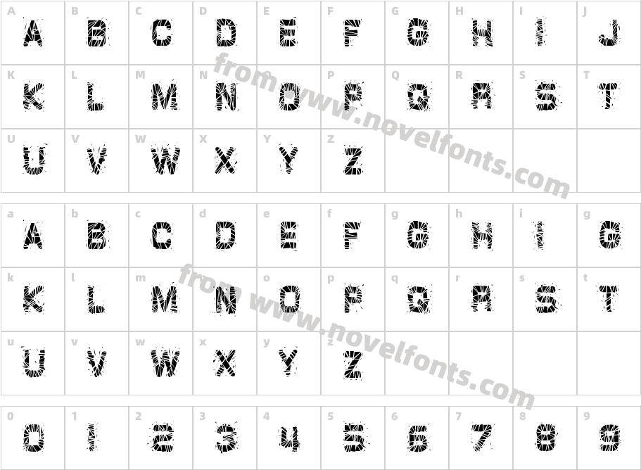 GlazKrakCharacter Map