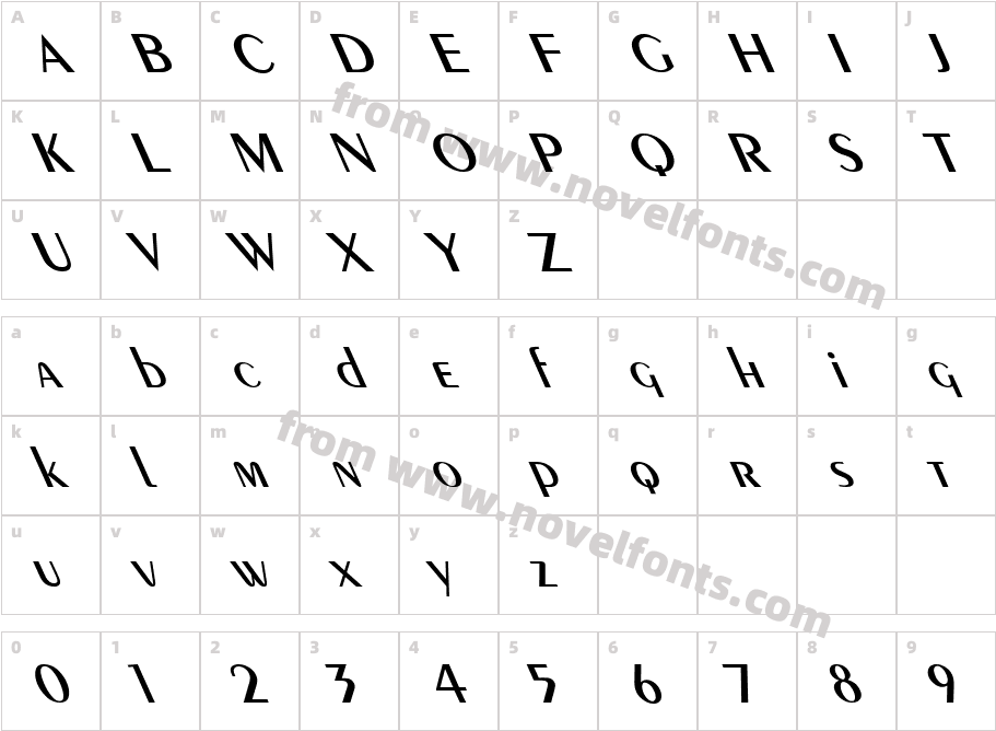 Exotic Demi LeftyCharacter Map