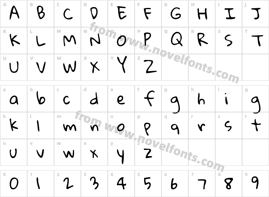 Gloria HallelujahCharacter Map