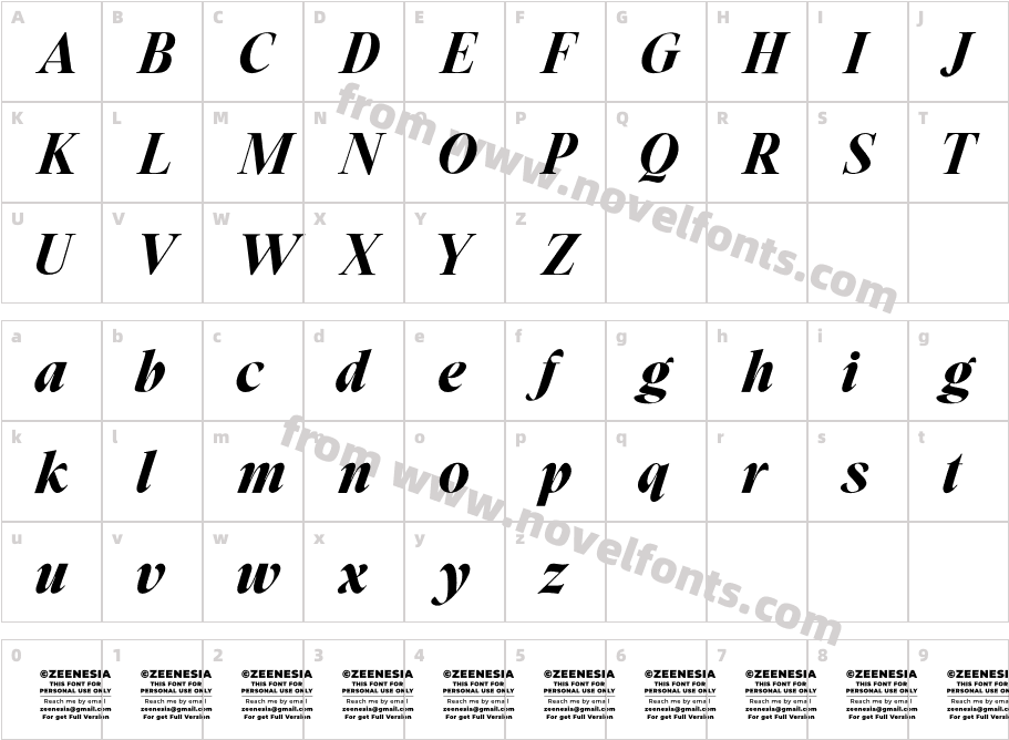 Glytern Personal Use OnlyCharacter Map