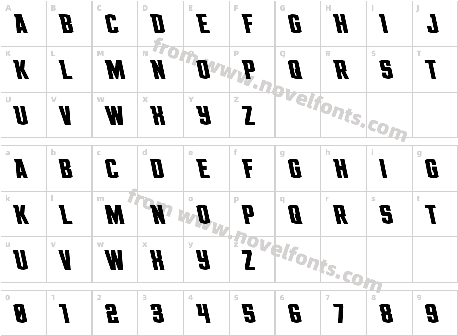 Gold Ingots LeftalicCharacter Map