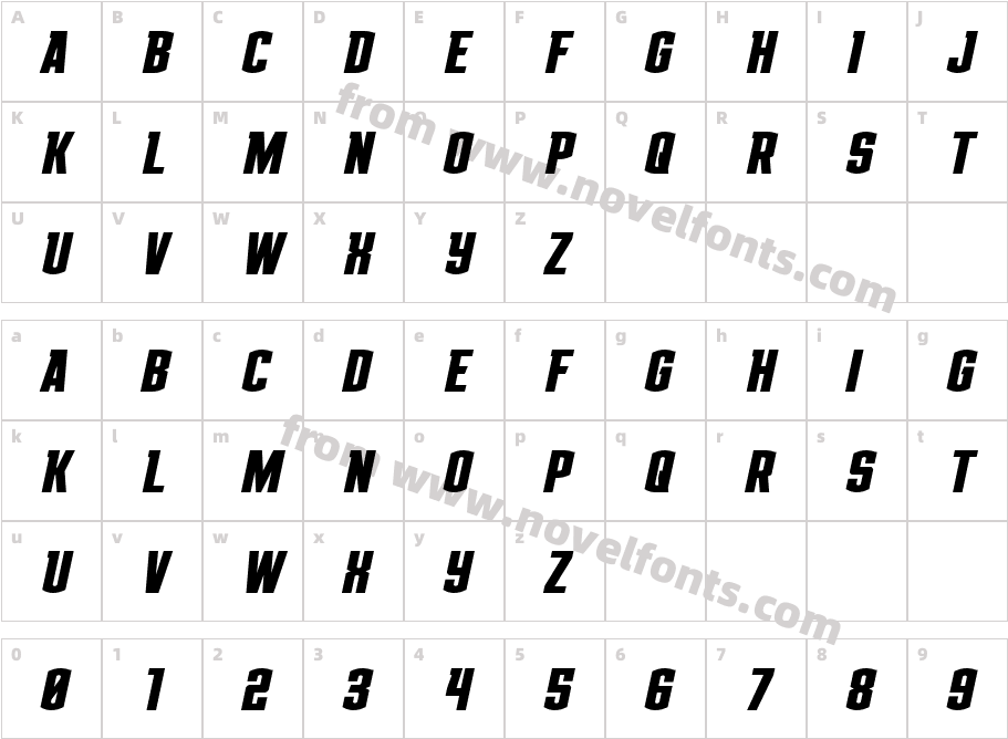 Gold Ingots Title ItalicCharacter Map