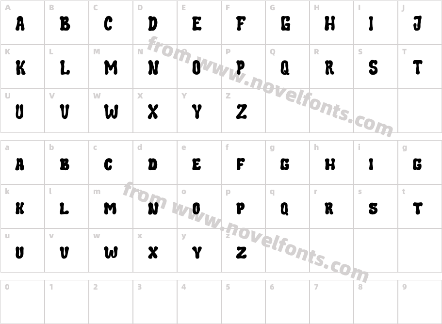 Goskha Free RegularCharacter Map