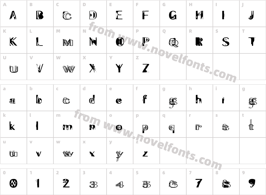 ExperiTypo5Character Map