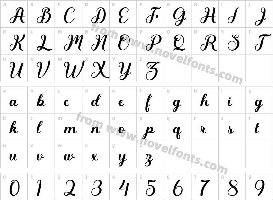 GraliseCharacter Map