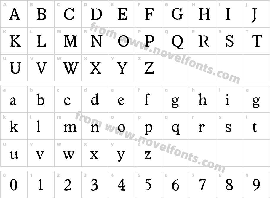 GranadaAntiqueCharacter Map