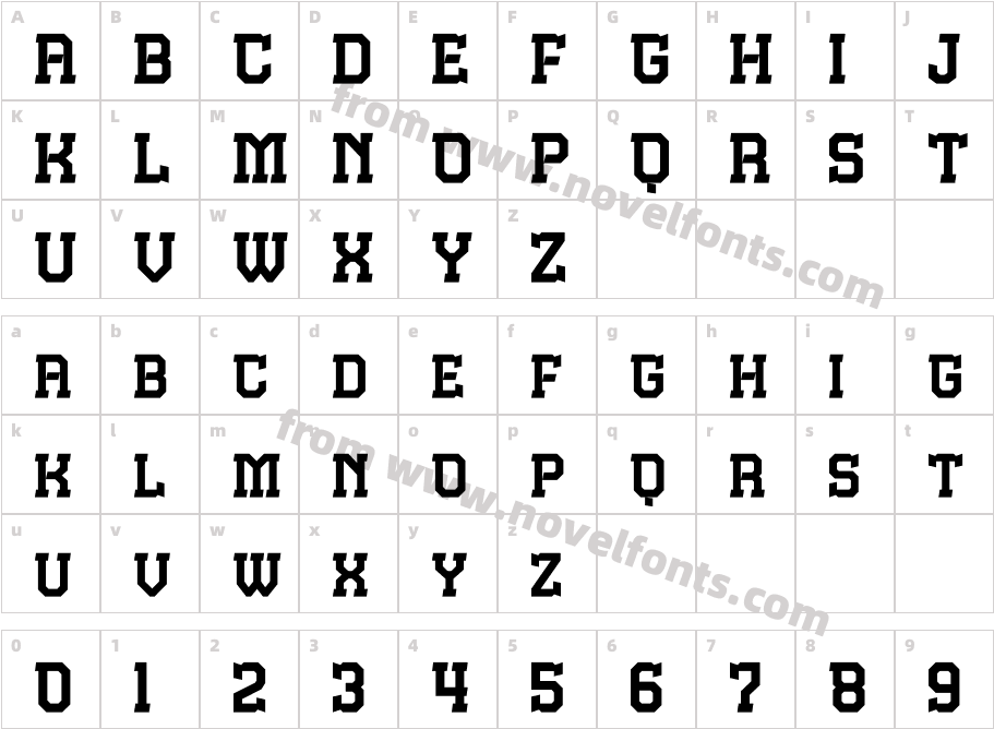 GranteCharacter Map