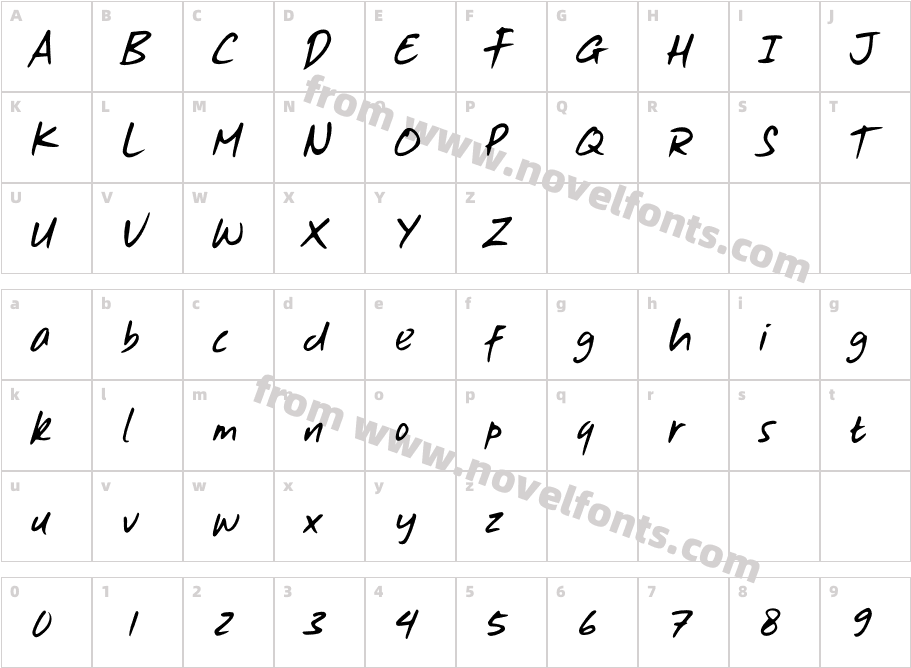 Great Journal One SlantCharacter Map