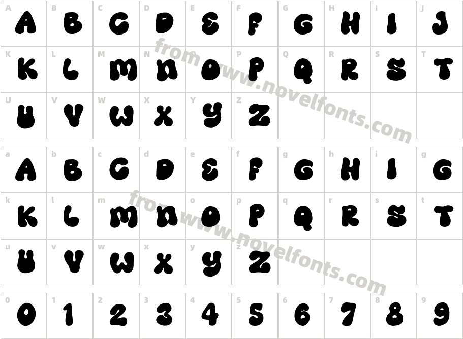 GroovyDayRegularCharacter Map