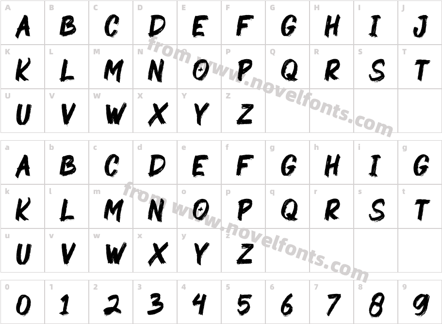 GrungerCharacter Map