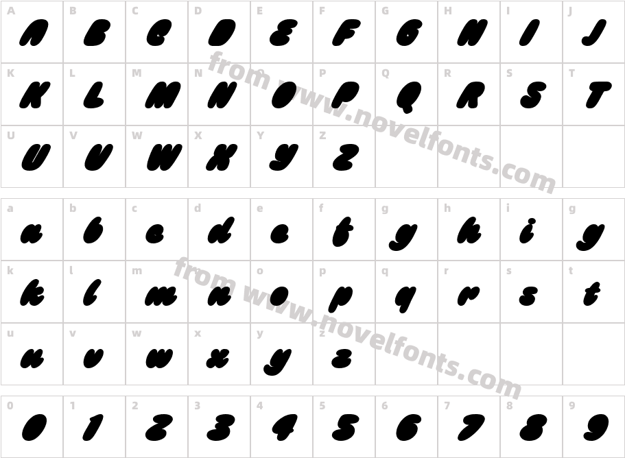 GulpDemoExtrude-YzR94Character Map