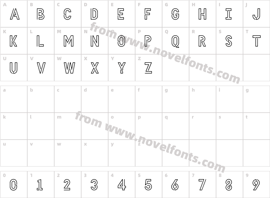 HELLODENVERDISPLAYREGULAR-RegularCharacter Map