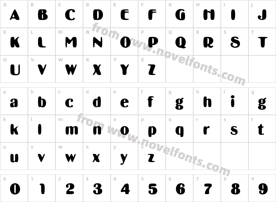 HFBonBonCharacter Map