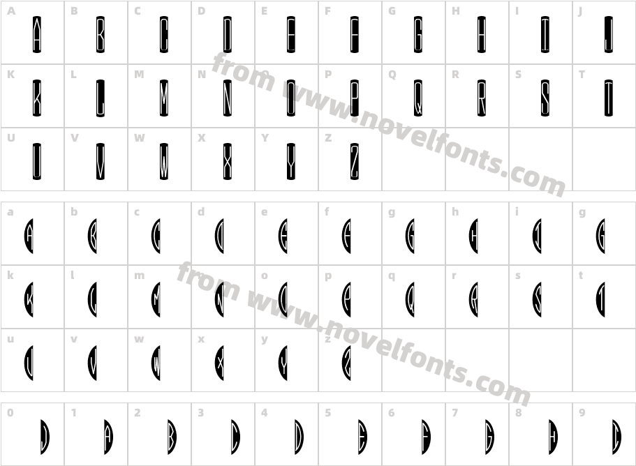 HMBlackOvalThreeCharacter Map