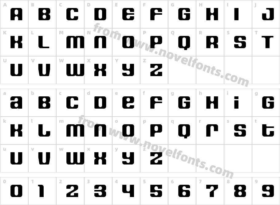 HOUSE3009SpaceageHeavyRoundCharacter Map