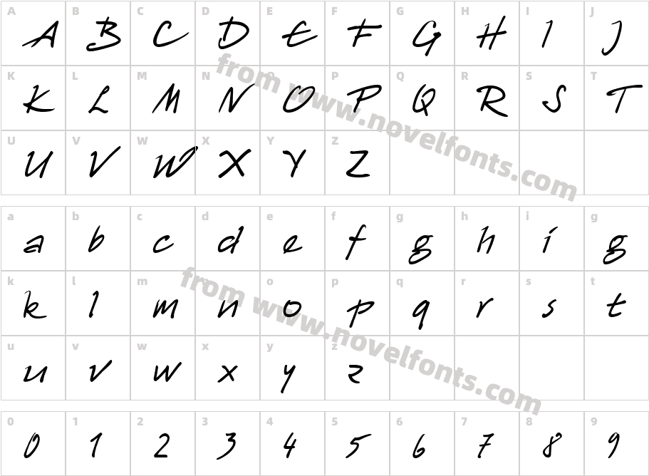 HW Harico DBCharacter Map