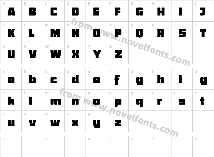 Half Blvd Free RegularCharacter Map