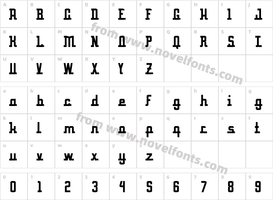 HalimahRegularCharacter Map