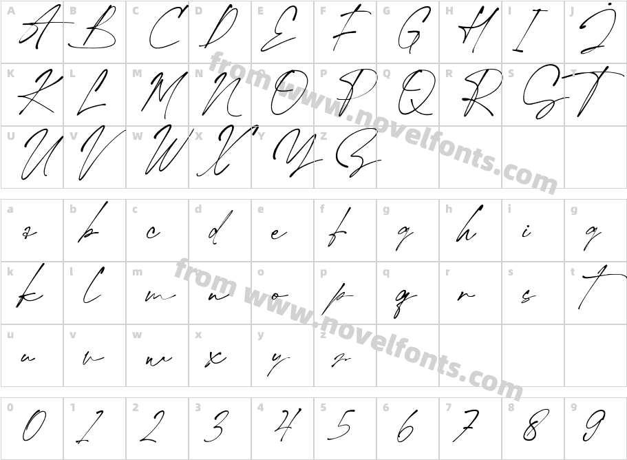 Hallimun SignatureCharacter Map