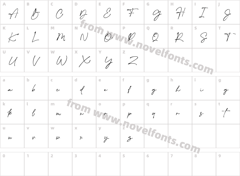 HallistoneCharacter Map