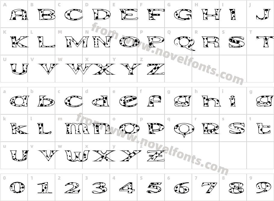 Extrano - VacaCharacter Map