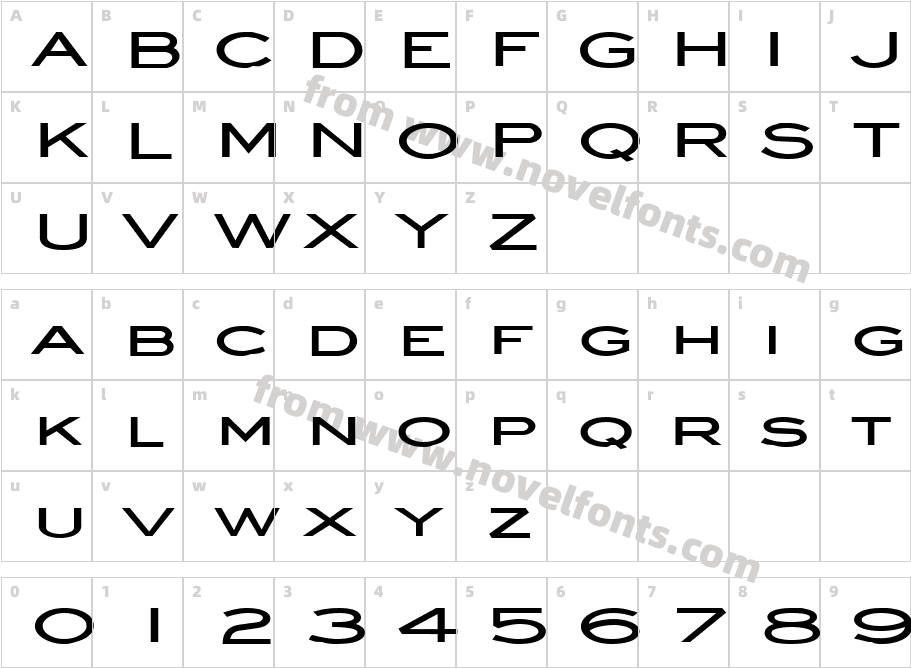 Eye glass Extended BoldCharacter Map