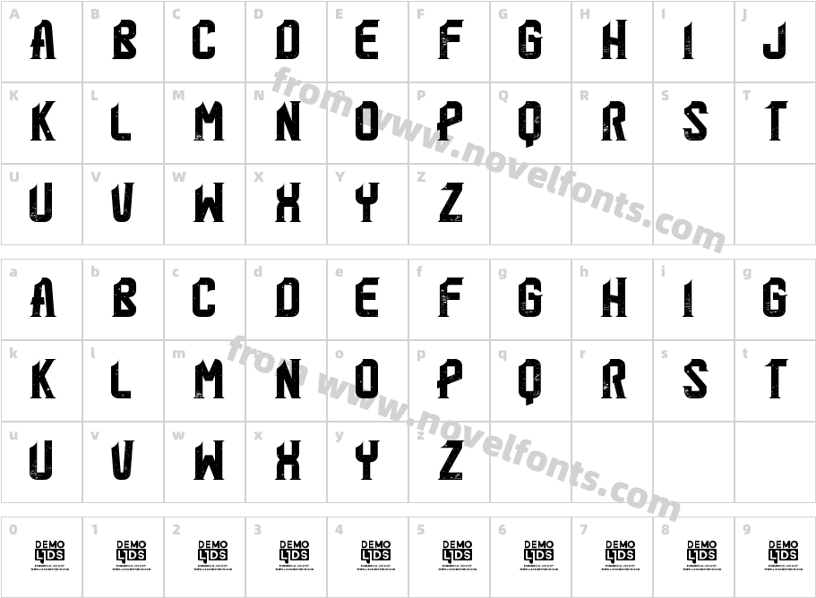 Hard C GrungeCharacter Map