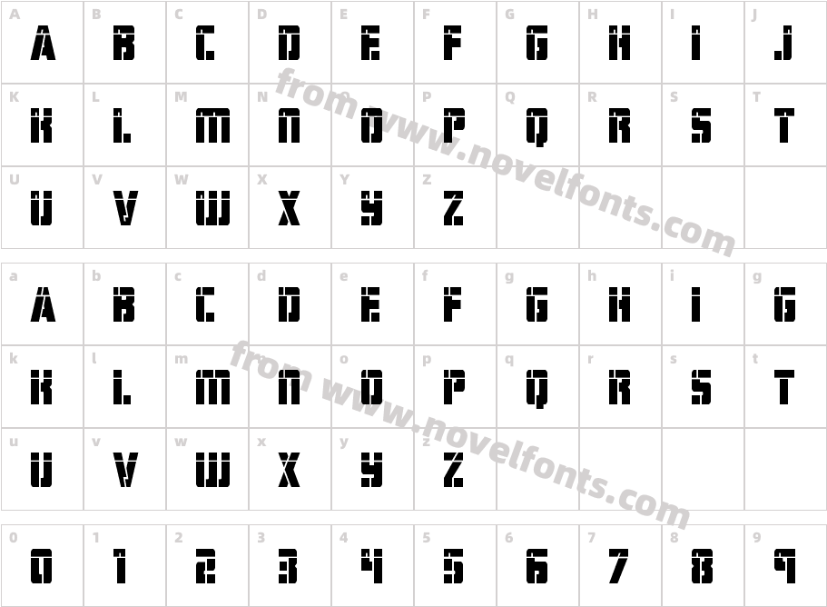 HardScienceLaserCharacter Map