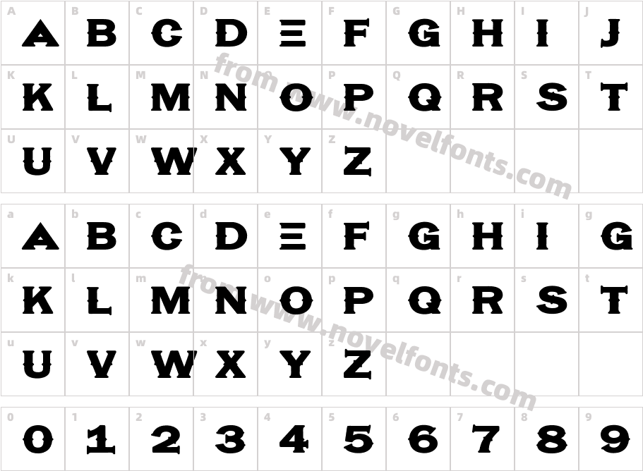 HassifiedCharacter Map