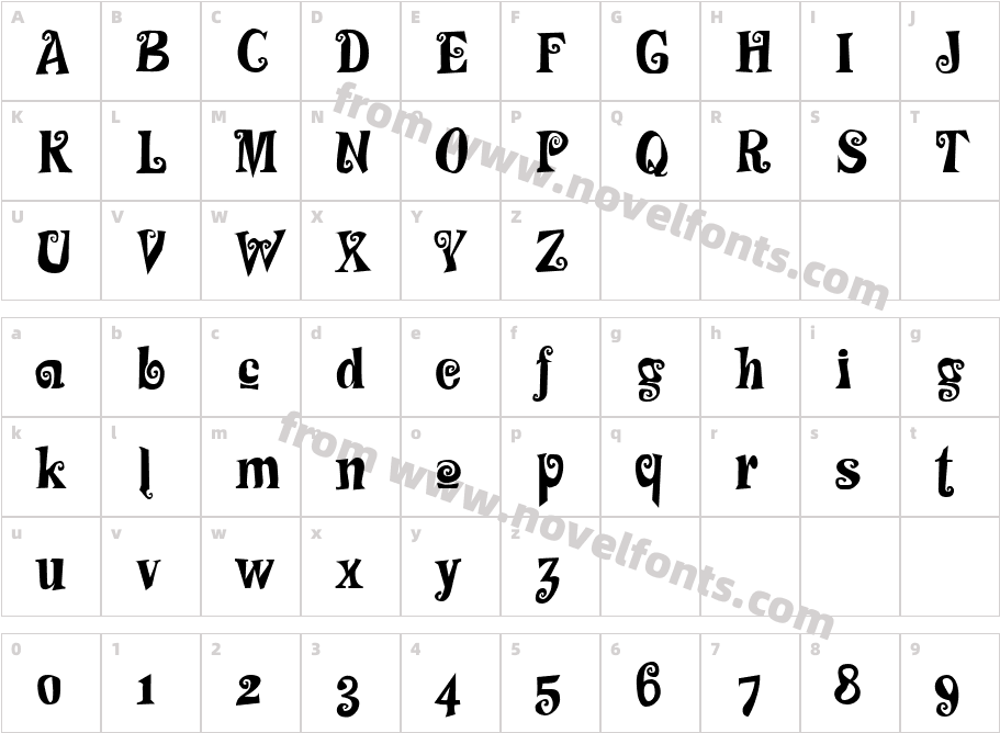 F 2FMadZineWhipCharacter Map