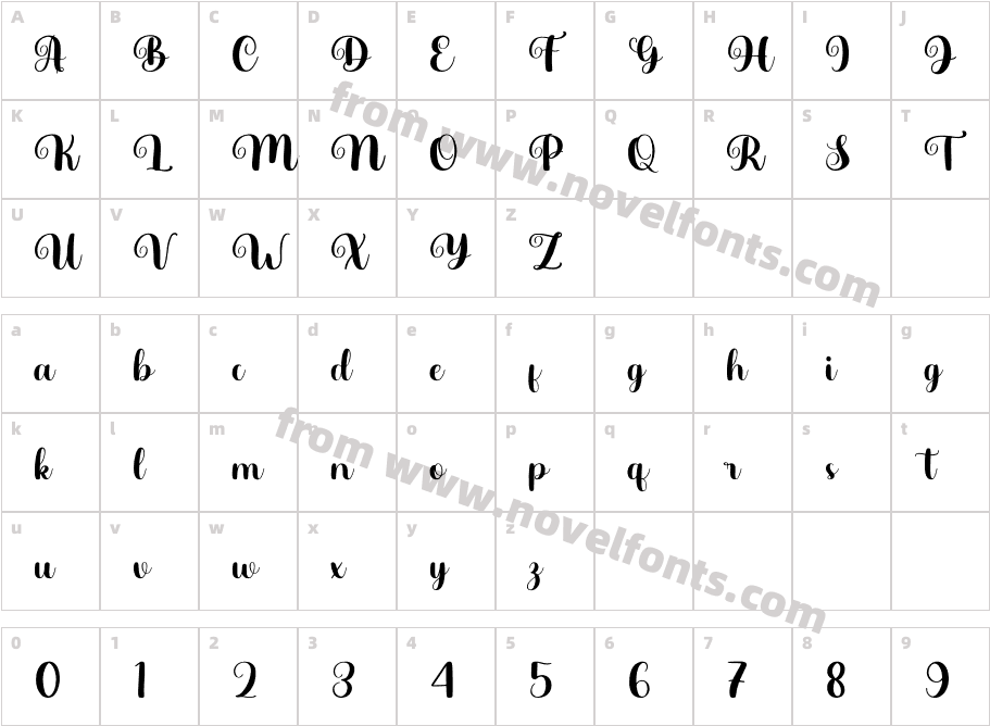 HauluraCharacter Map