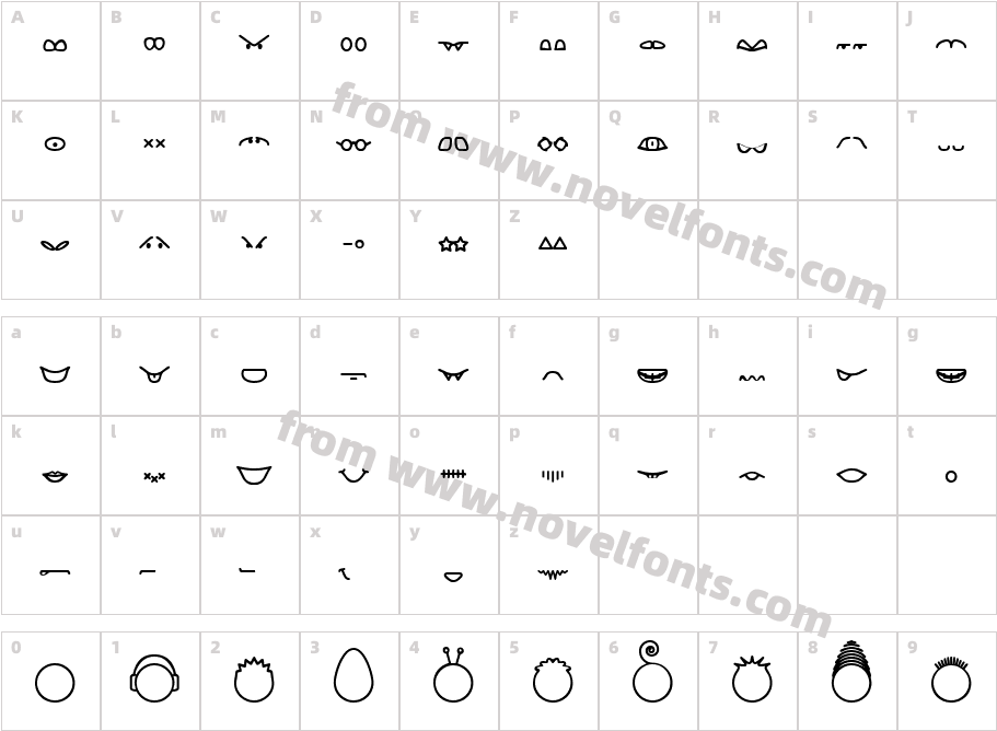 Head-DingMaker(BRK)Character Map