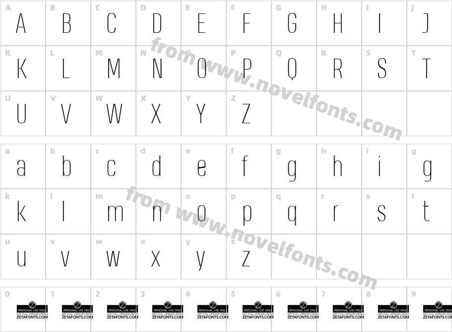 HeadingProTrial-ThinCharacter Map