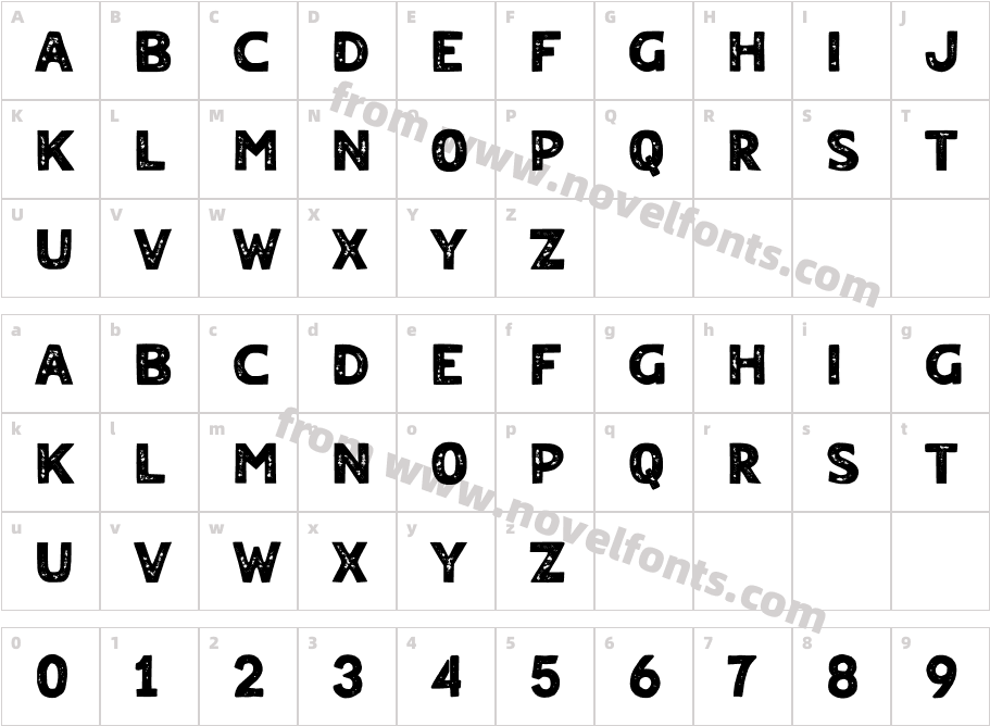 FANTONY ROUGHCharacter Map