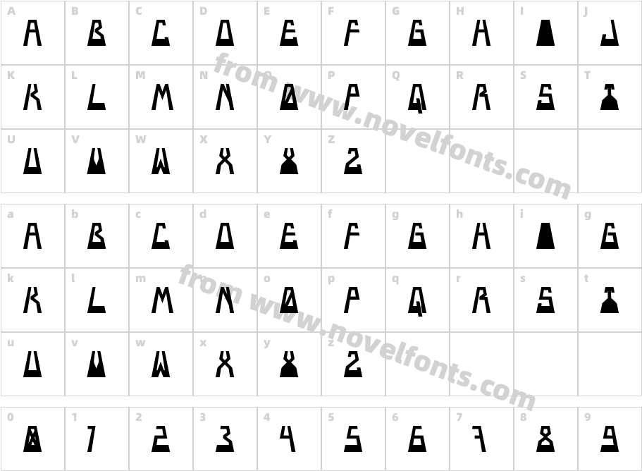 HedrawCharacter Map