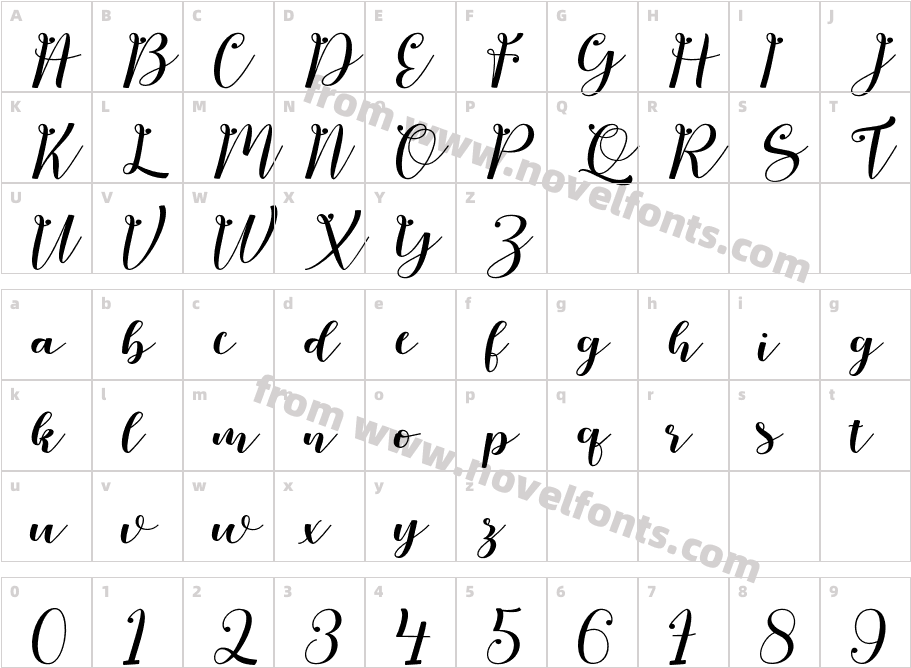 HelloSmileCharacter Map