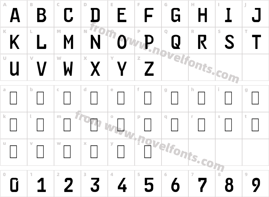 FE-FontCharacter Map