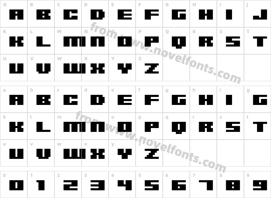 FFF Access ExtendedCharacter Map