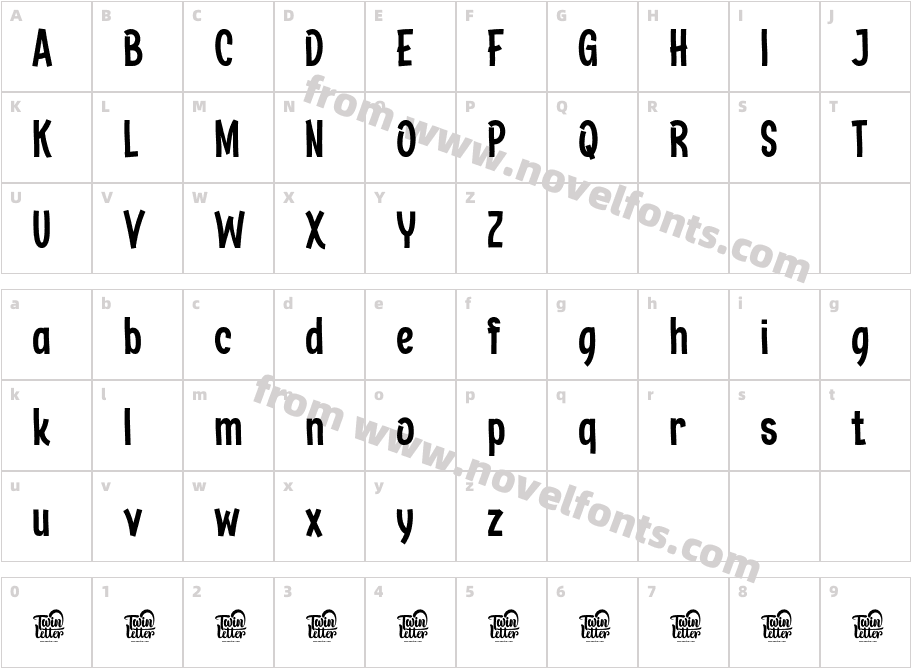 HikranTrialRegular-Wyn4nCharacter Map