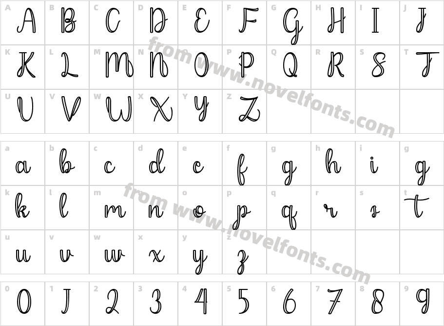 HinabaRegularCharacter Map