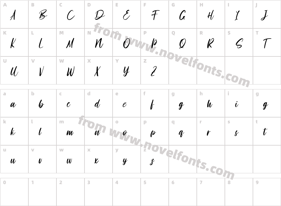 Hindyloft Free RegularCharacter Map