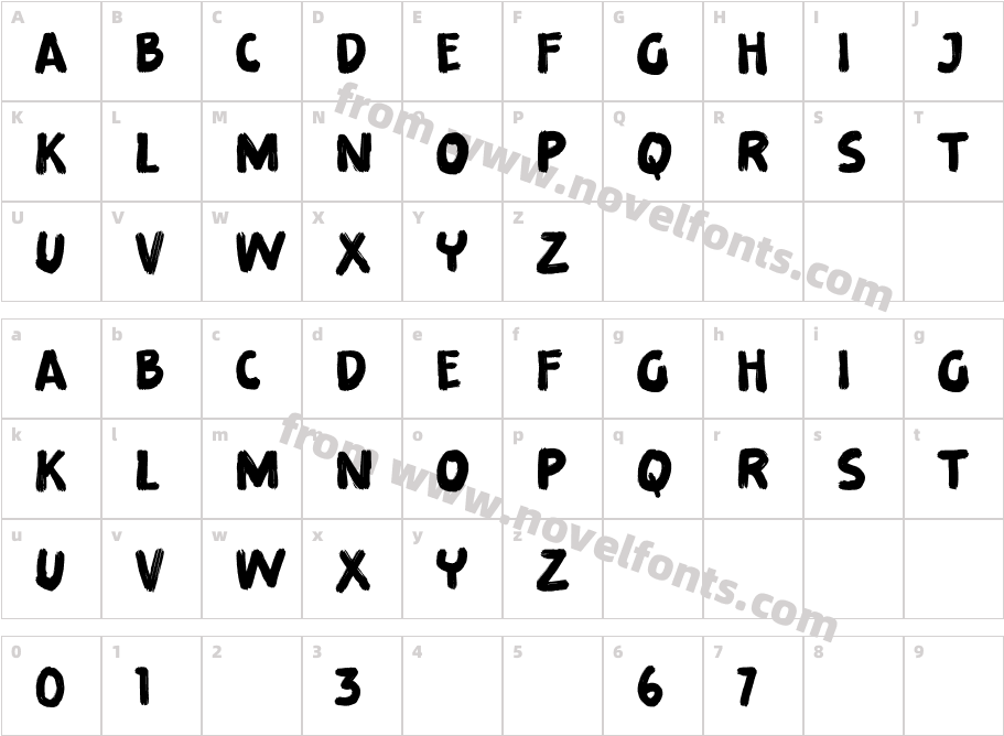 HipelessBrushRegularCharacter Map