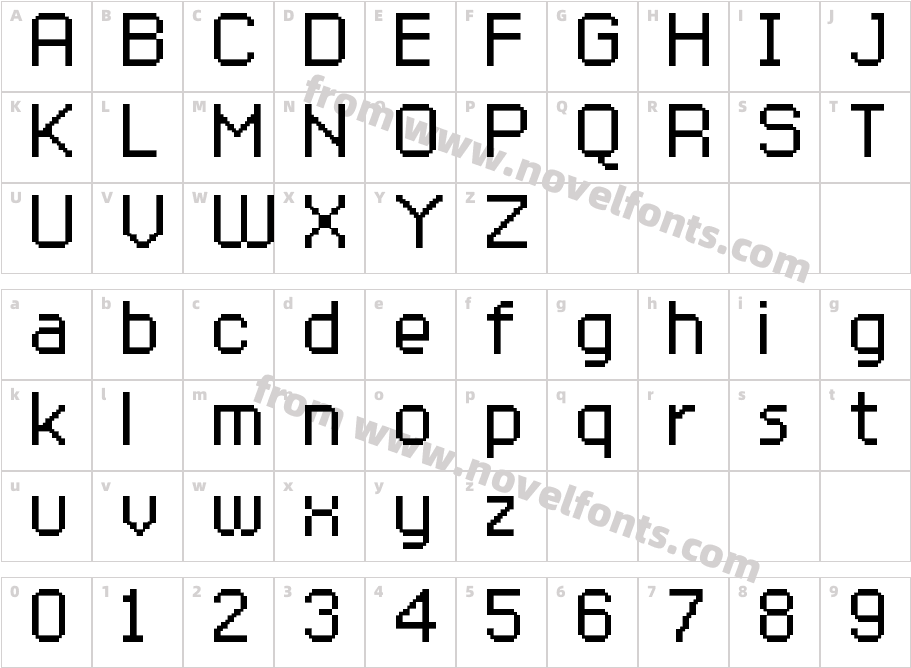 FFF Protege ExtendedCharacter Map