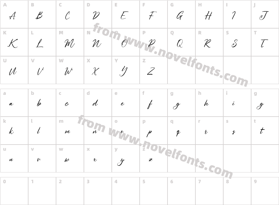 Hollycombs Free RegularCharacter Map