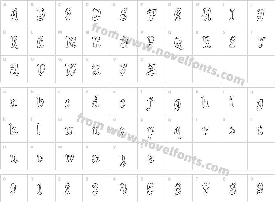 HolyStain-OutlineCharacter Map