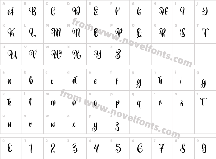 Honey Island - Personal UseCharacter Map